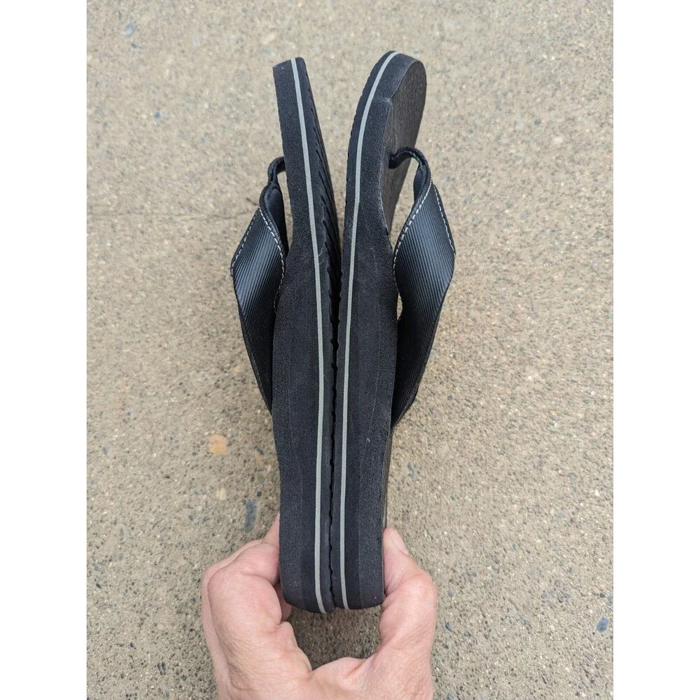 Sanuk Sandal Flip Flop Yoga Mat Cushion Black  Size US 8 EU 41 Slippah